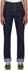 The Row Indigo Carlisle Jeans In Indigo