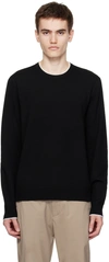 Theory Crewneck Sweater In Regal Wool In Black/white