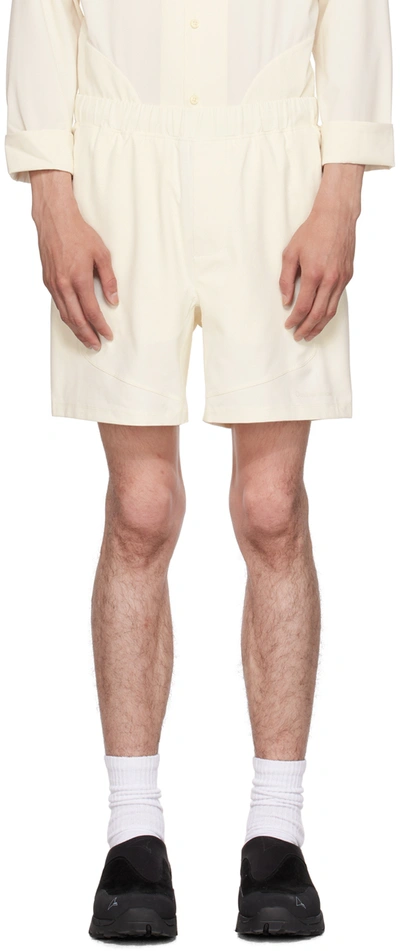 Outdoor Voices Off-white Train 6 Shorts In Milk Stone