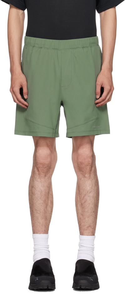 Outdoor Voices Train 6&quot; Straight-leg Logo-appliqu&eacute;d Recycled Jersey Shorts In Laurel Wreath