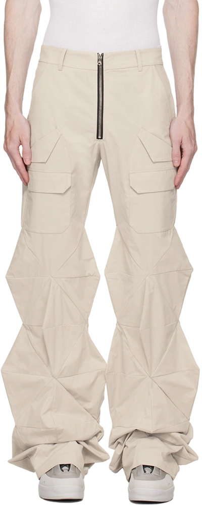 Uncertain Factor Off-white Offensive Lineman Trousers In Cream