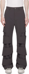 UNCERTAIN FACTOR GRAY STOOL TROUSERS