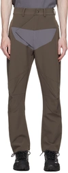 Uncertain Factor Khaki Kicker Trousers In Olive