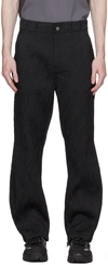 Uncertain Factor Black Lineman Trousers In Black