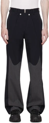 Uncertain Factor Navy Silent Blues Trousers In Navy