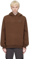 Uncertain Factor Brown Linebacker Hoodie In Brown