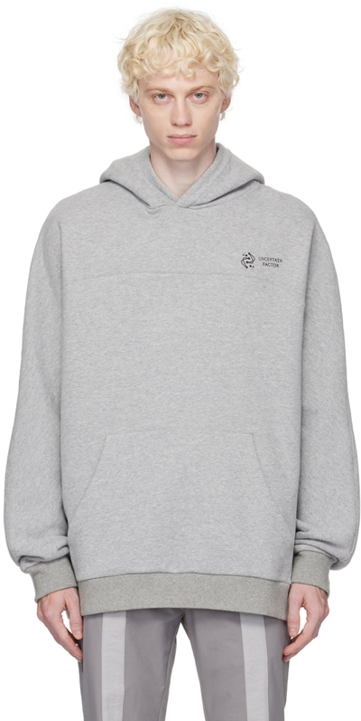 Uncertain Factor Gray Linebacker Hoodie In Grey