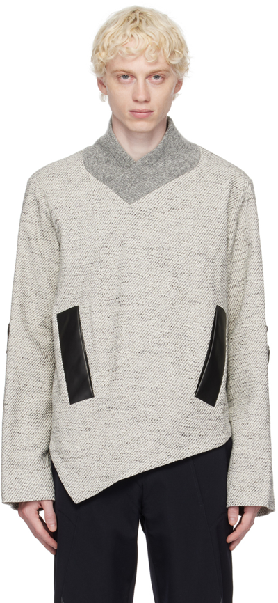 Uncertain Factor Gray Tight End Sweatshirt In Marble