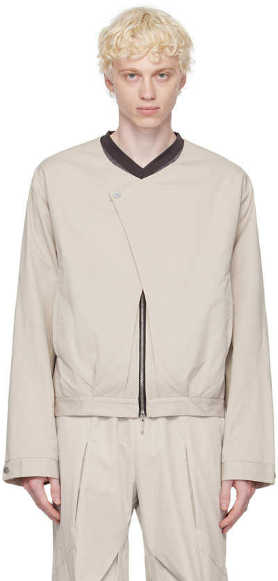 Uncertain Factor Off-white Funky Wonky Jacket In Cream
