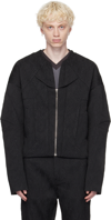 Uncertain Factor Black Quarterback Jacket In Black