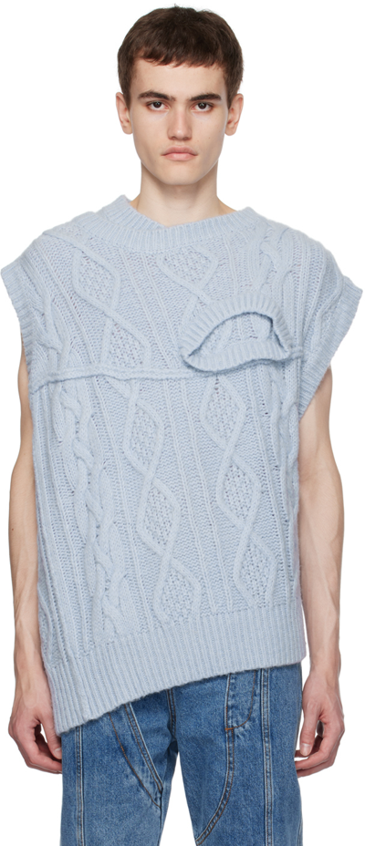 Feng Chen Wang Blue Layered Vest