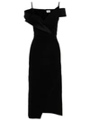 ALEXANDER MCQUEEN CRISP JAPANESE DRESSES BLACK