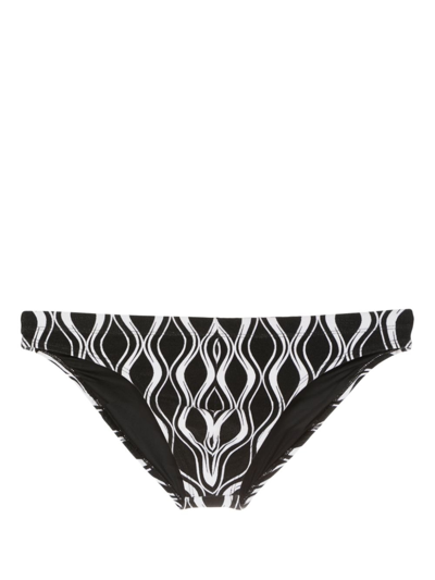 Amir Slama Badehose Mit Grafischem Print In Black