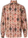 AMIR SLAMA GRAPHIC-PRINT LONG-SLEEVED SHIRT