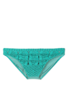 AMIR SLAMA CROCHET-KNIT SWIMMING TRUNKS