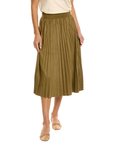 T Tahari Pull-on A-line Skirt In Green