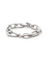 RIVKA FRIEDMAN RIVKA FRIEDMAN RHODIUM PLATED PAPERCLIP BRACELET