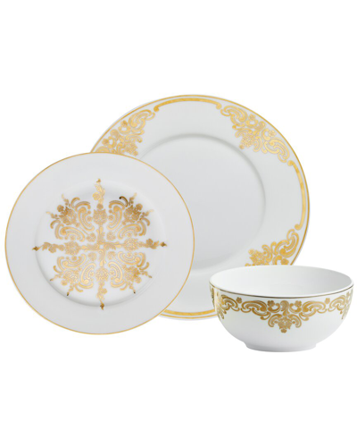 Godinger Baroque 12pc Dinnerware Set In Gold