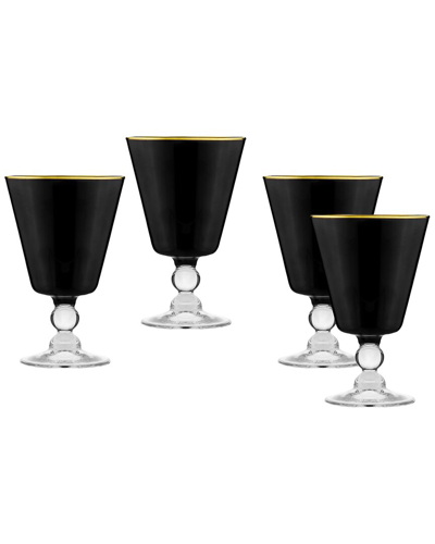 Godinger Set Of 4 Vitolo Goblets