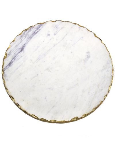 Godinger Lavi Large Marble Organic Edge Lazy Susan