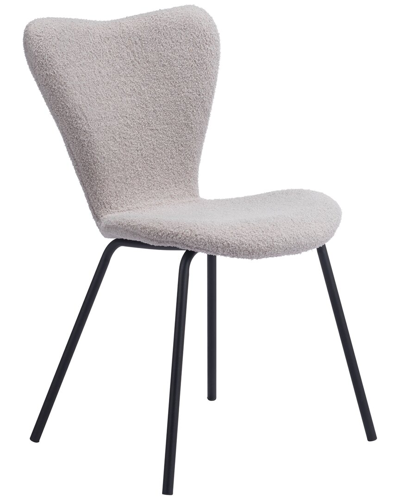 Zuo Thibideaux Dining Chair Light Gray
