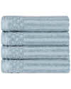 SUPERIOR SUPERIOR COTTON HIGHLY ABSORBENT SOLID AND CHECKERED BORDER HAND TOWEL SET