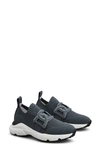 Tod's Kate Knit Slip-on Sneaker In Dark Tar