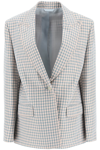 ACNE STUDIOS ACNE STUDIOS GINGHAM LINEN VISCOSE BLAZER WOMEN