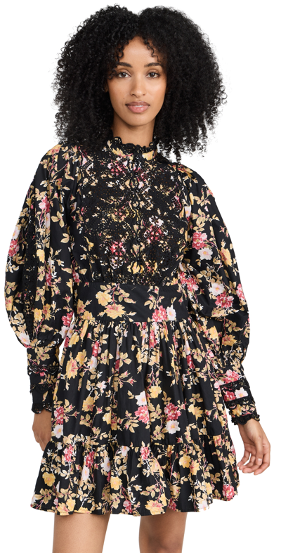Bytimo Decorated Poplin Mini Dress In Multicoloured