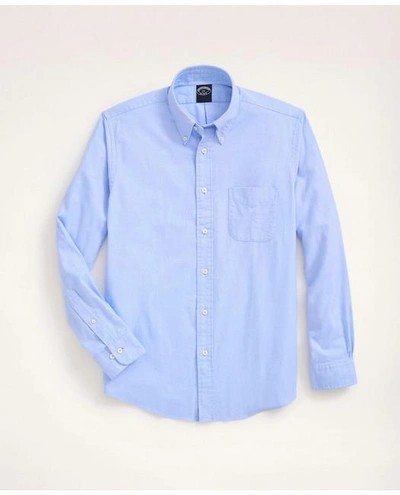 Brooks Brothers Big & Tall Portuguese Flannel Shirt In Light Blue
