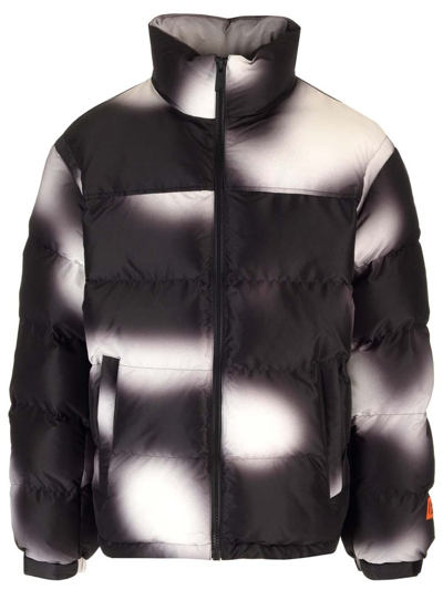 HERON PRESTON HERON PRESTON BLURRED ZIPPED PUFFER JACKET