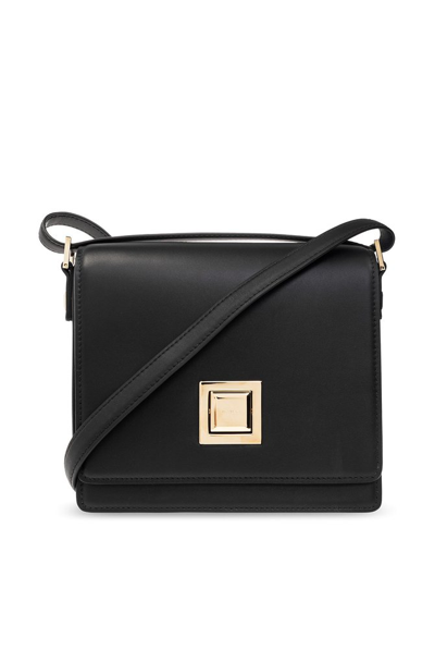 Max Mara Small Mm Leather Shoulder Bag In Black