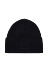 WOOLRICH WOOLRICH LOGO EMBROIDERED KNITTED BEANIE