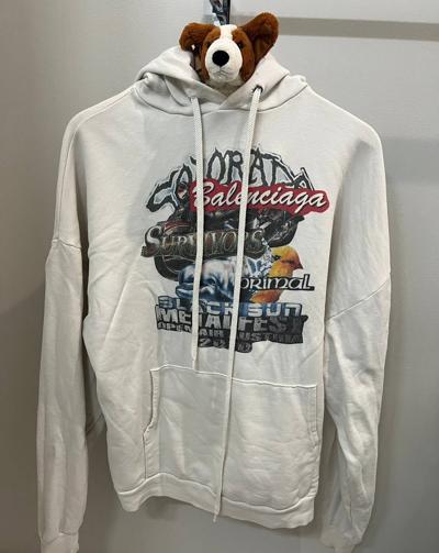 Pre-owned Balenciaga X Colette Hoodie In White