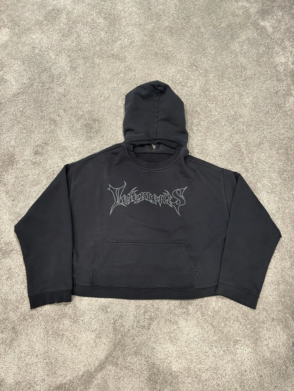 Vetements Hoodie VETEMENTS 19SS Pached Plain Hoddie VETEMENTS