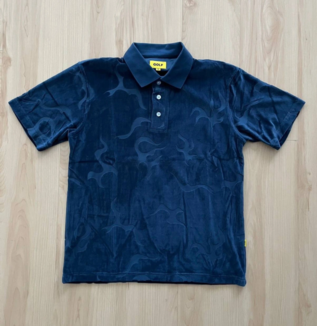 GOLF WANG FLAME VELOUR POLO ベロアポロシャツ GOLF WANG FLAME VELOUR POLO ベロアポロシャツ