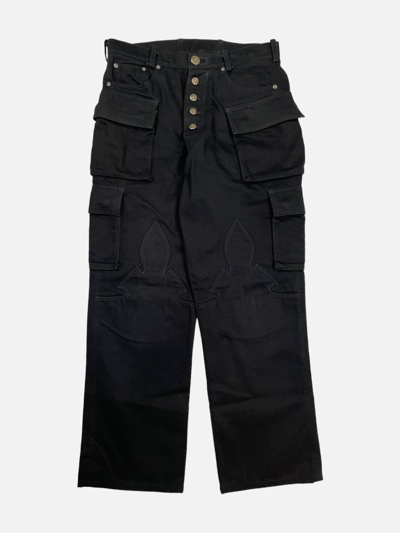 Chrome hearts fatigue cargo pants クロムハーツ Pre-owned Chrome Hearts Fatigue Cargo Denim Pants In Black | ModeSens