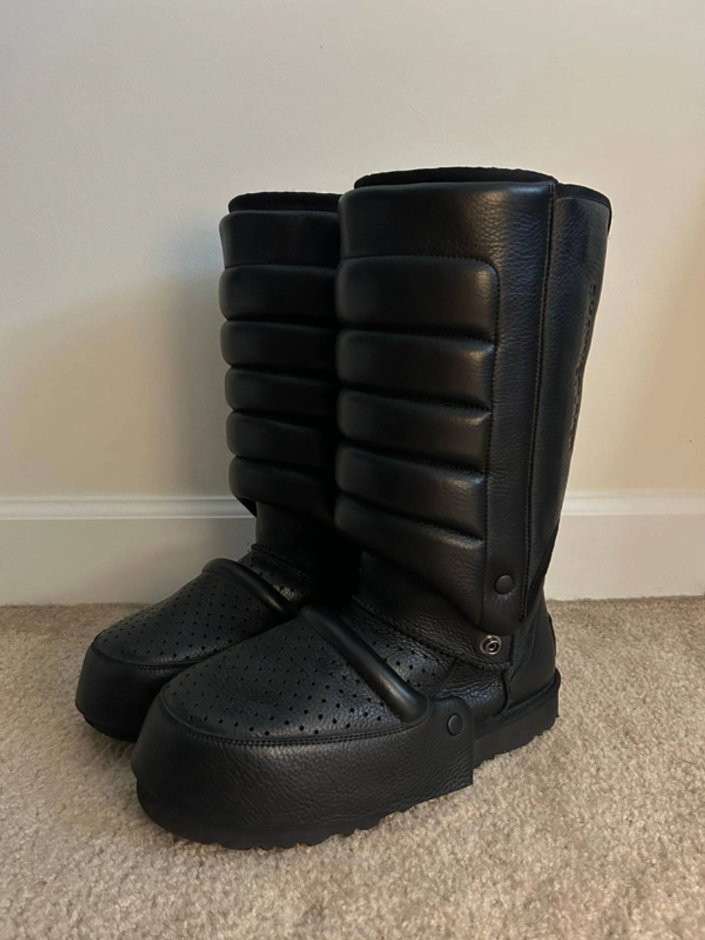 Pre-owned Hood By Air X Ugg Shayne Oliver X Ugg Tall Boot In Black