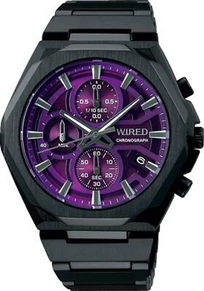 Pre-owned Seiko Agat450 Wired Reflection Series Adjustment Type Band Men's Chronograph