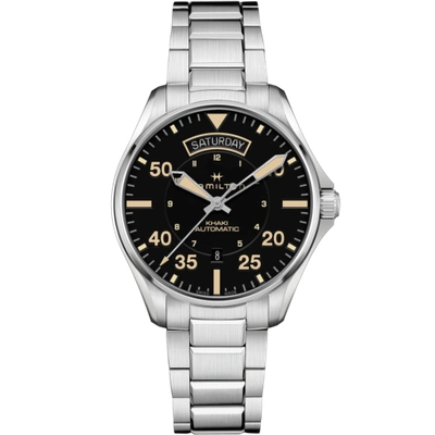 Pre-owned Hamilton Men's H64645131 Khaki Aviation 42mm Automatic Watch