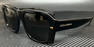 Pre-owned Black Dolce & Gabbana Dg4430 501 87  Dark Grey Men's 54 Mm Sunglasses