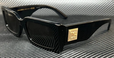 Pre-owned Black Dolce & Gabbana Dg4416 501 87  Dark Grey Women's 53 Mm Sunglasses