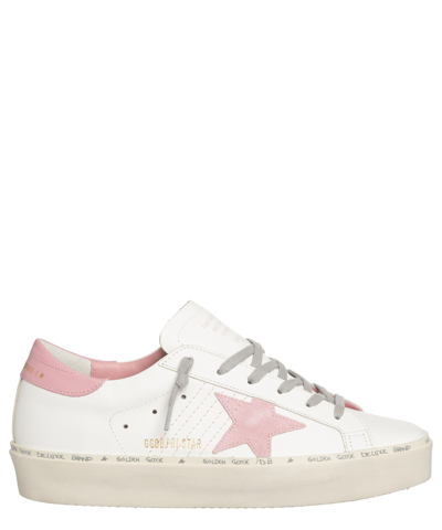 Pre-owned Golden Goose Sneakers Women Hi Star Gwf00118.f004723.11202 White - Antique Pink
