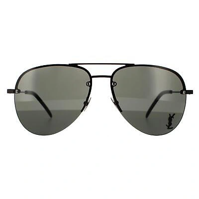 Pre-owned Saint Laurent Sunglasses Sl Classic 11 M 001 Black Gray