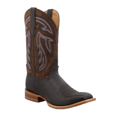 Pre-owned Twisted X Men's 12 Inch Rancher Black & Coffee Square Toe Boots Mral023 In Brown