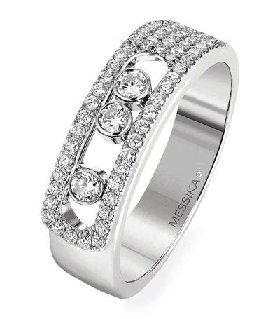 Messika White Gold And Diamond Move Noa Ring In Silver