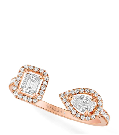 Messika Rose Gold And Diamond My Twin Ring