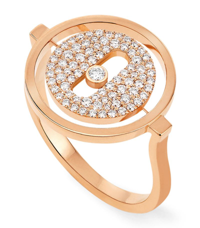 Messika Rose Gold And Diamond Lucky Move Ring