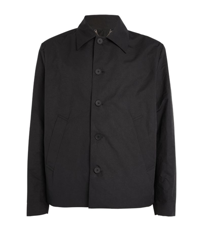 Craig Green Quilted Buttoned Shirt Jacket In Dark Gray