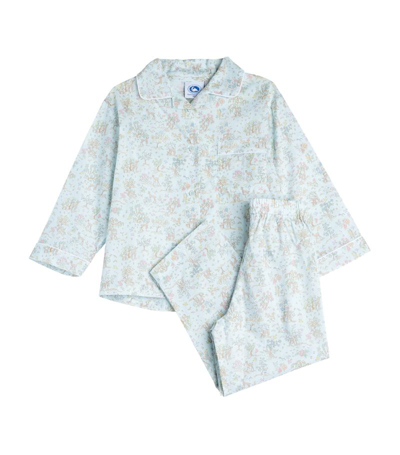 Trotters Kids' Liberty Print Pyjama Set (6-11 Years) In Blue